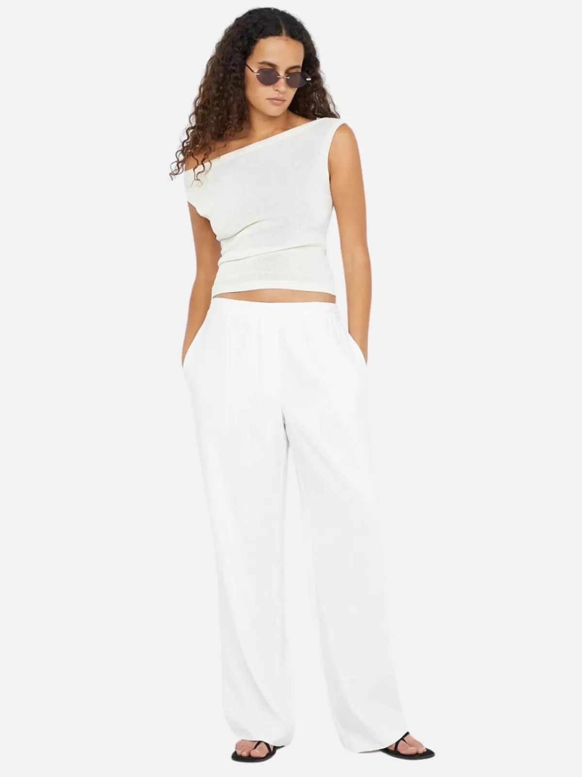 Bec + Bridge Pants | Sets | Ninah Drawstring Pant - White