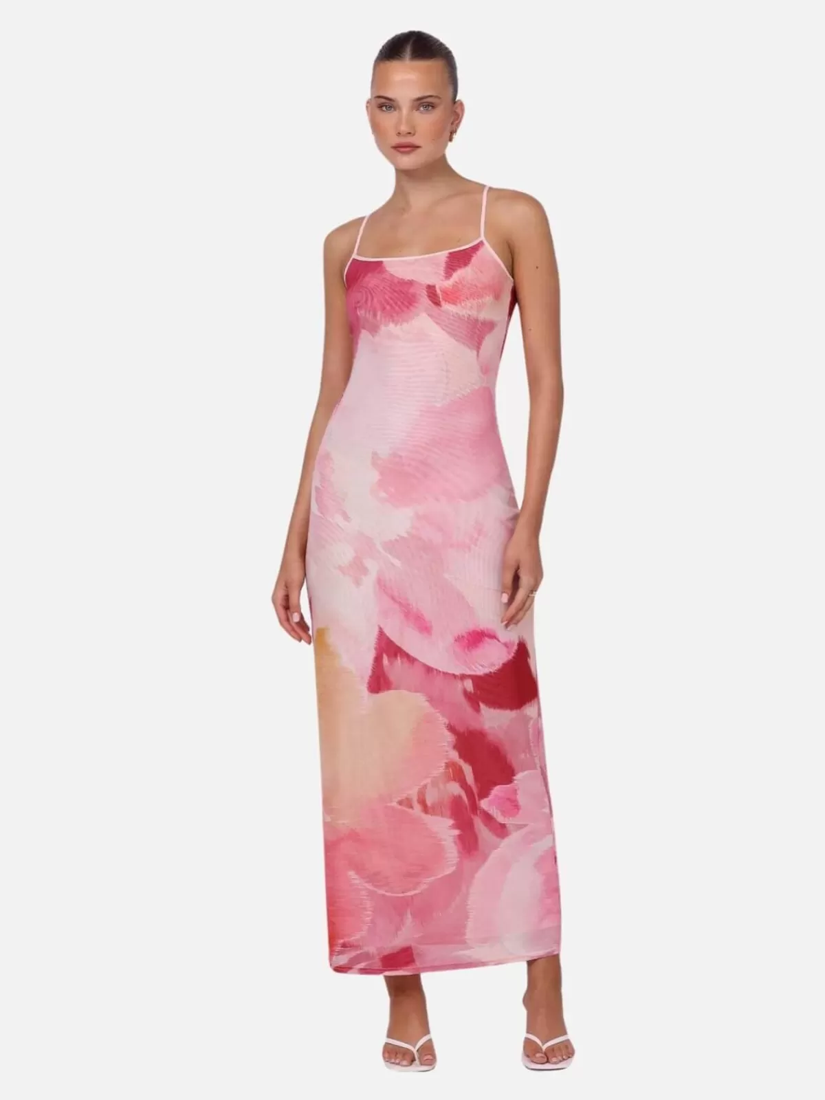 Isabelle Quinn Dresses & Jumpsuits | Nora Mesh Maxi Dress - Dahlia Floral