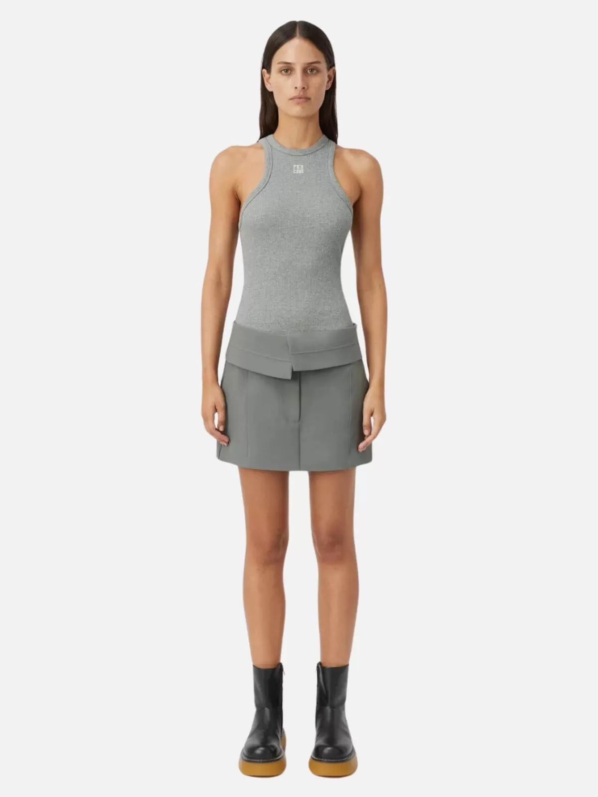 Camilla and Marc Tops | Nora Rib Tank - Grey Marle