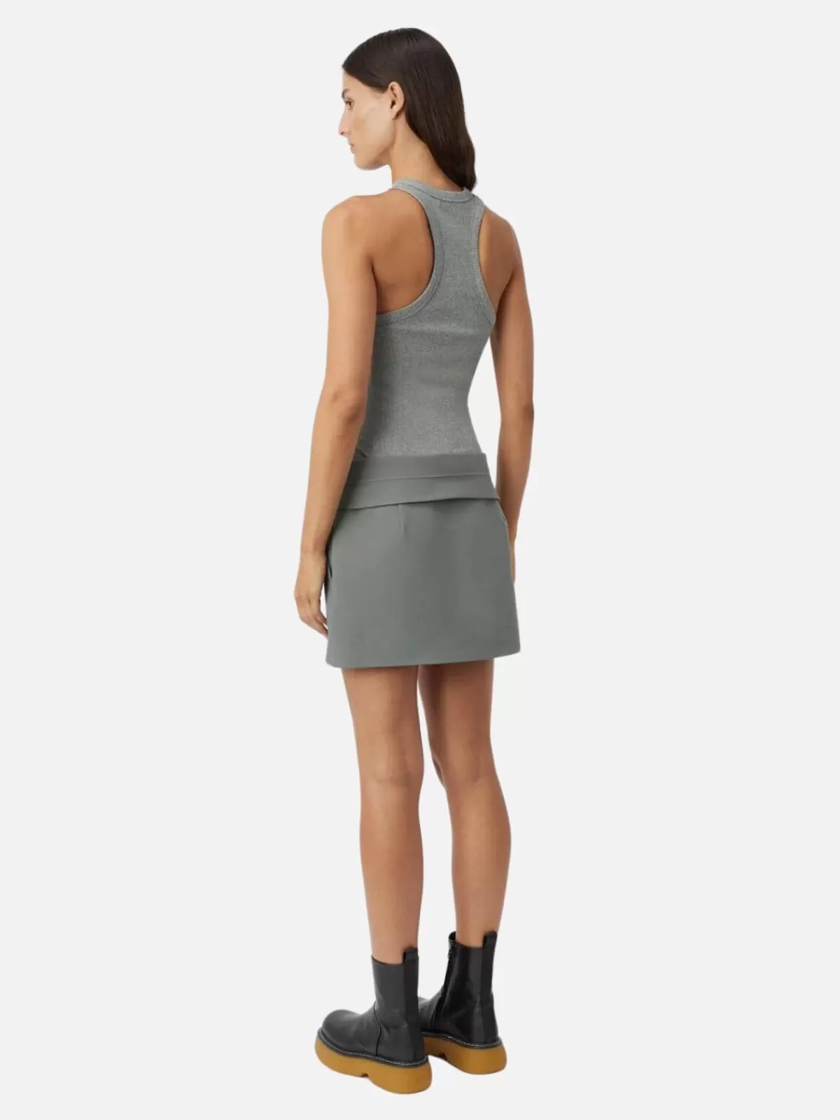 Camilla and Marc Tops | Nora Rib Tank - Grey Marle