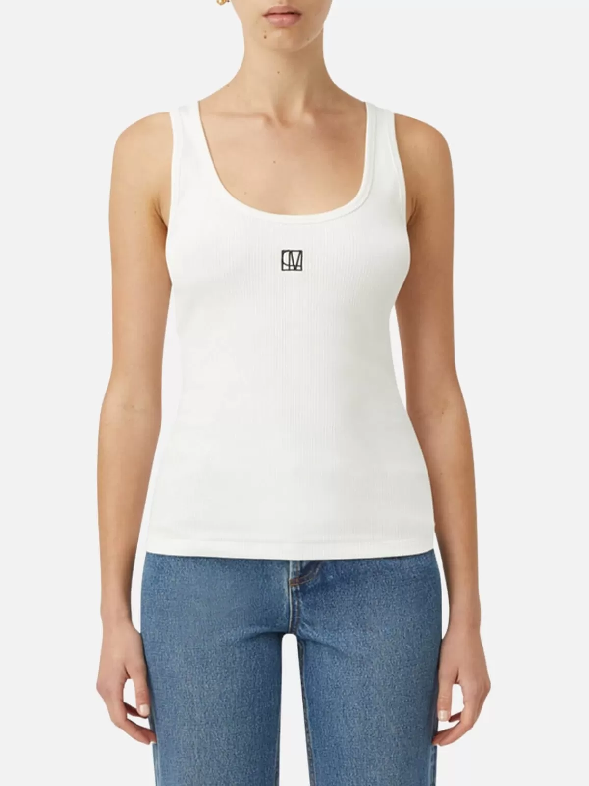 Camilla and Marc Tops | Nora Scoop Neck Tank - Soft White