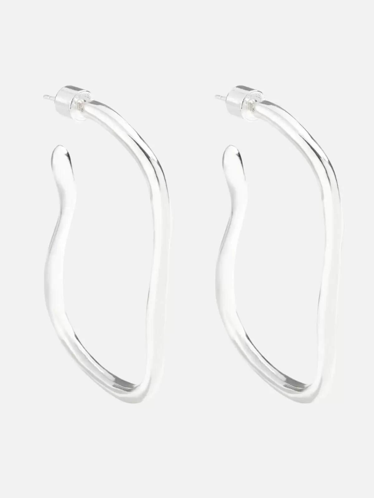 Emma Pills Earrings | Obsession Hoops - Silver