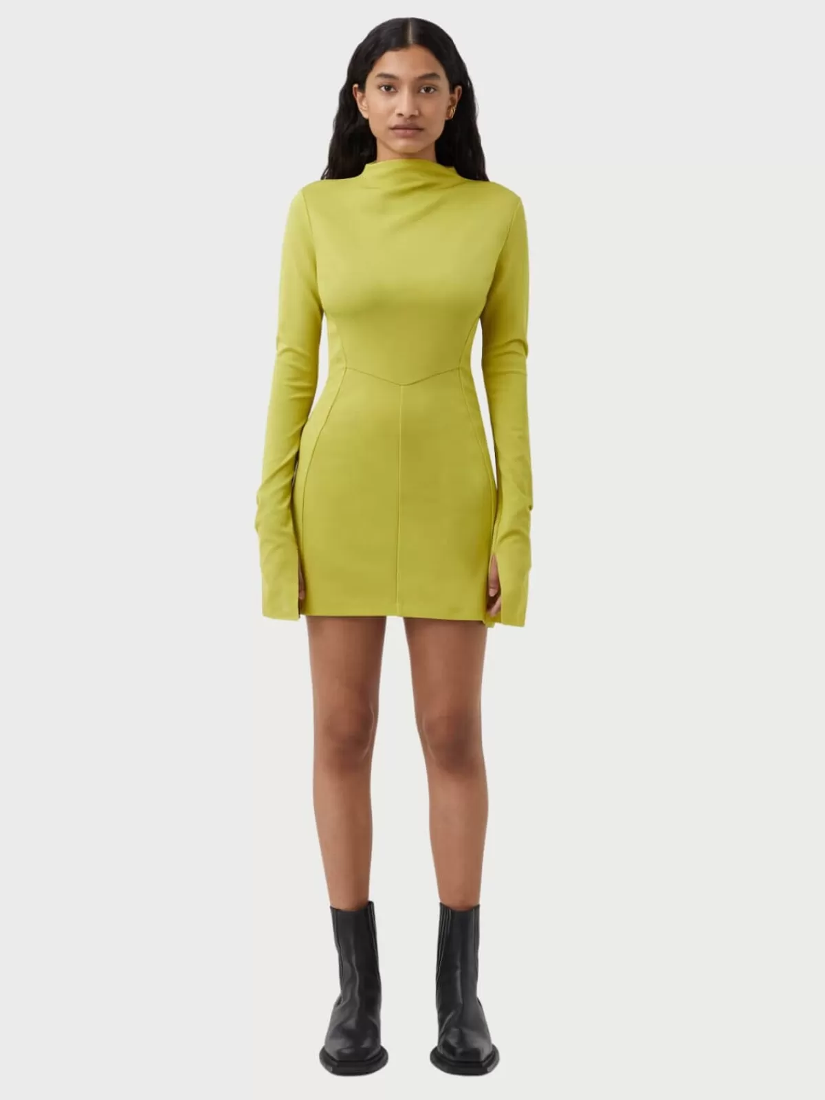 Camilla and Marc Dresses & Jumpsuits | Olea Long Sleeve Dress - Chartreuse