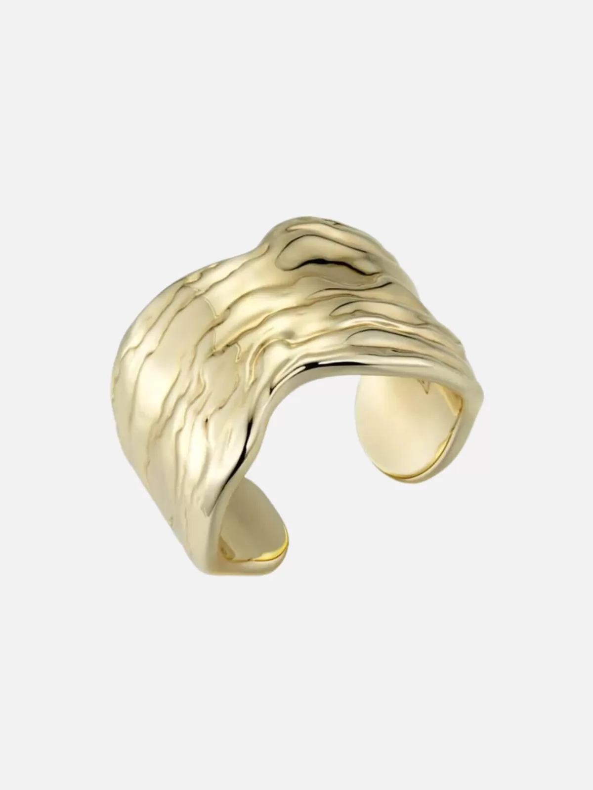 F+H Jewellery Jewellery | Oyster Shell Ring: Brass + 18K Gold