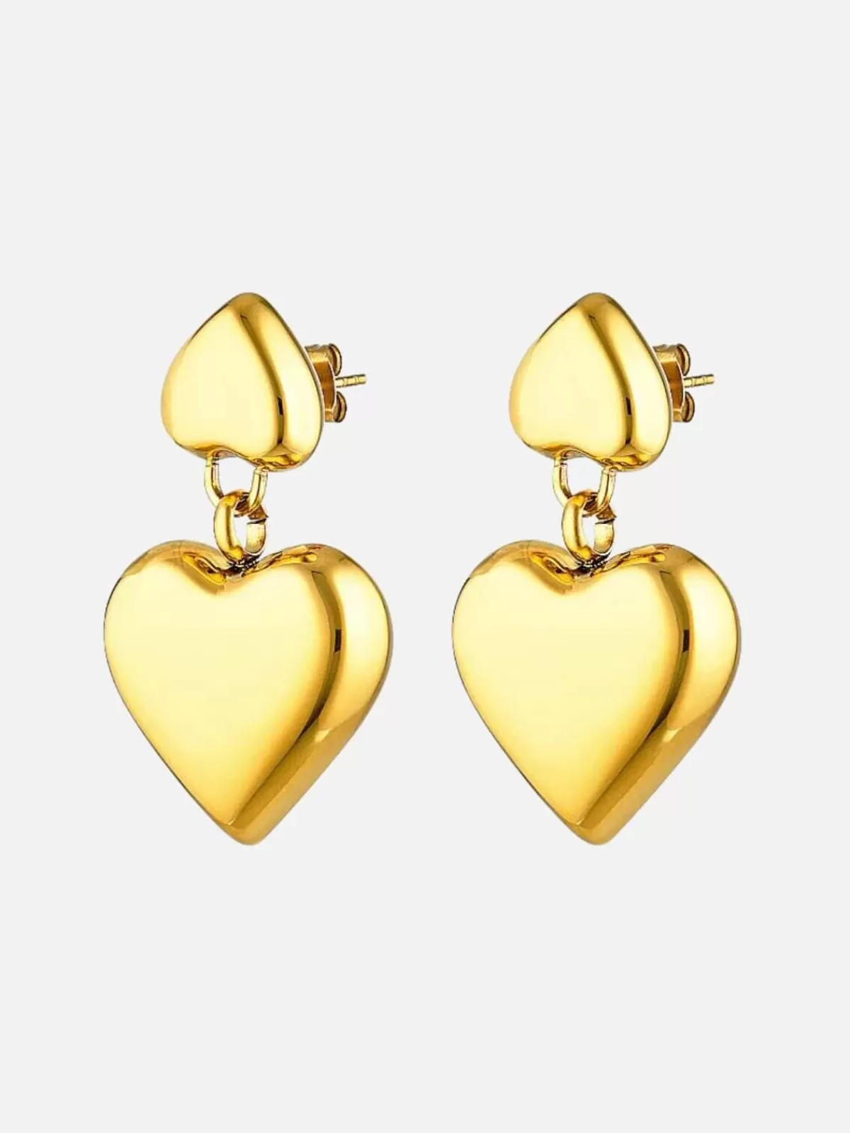 Cendre Earrings | Romee Heart Earrings - Gold