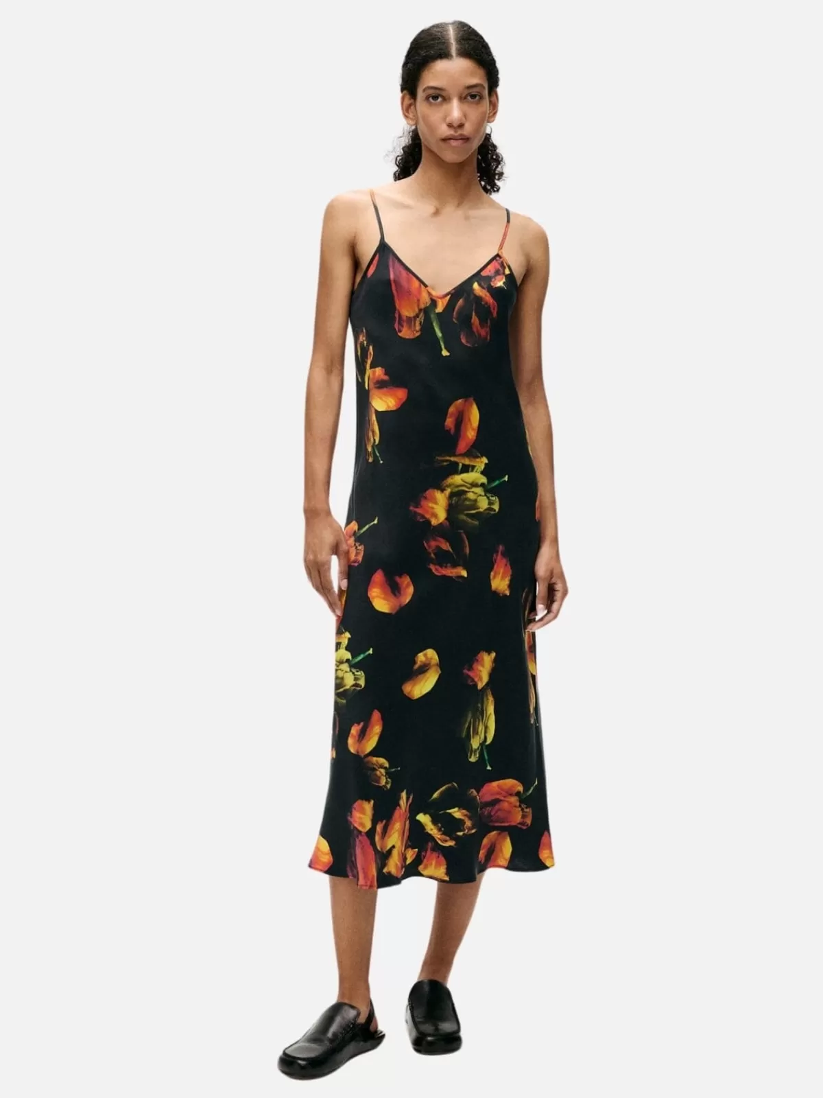 Silk Laundry Dresses & Jumpsuits | 90s Slip Dress - Tulipa Black