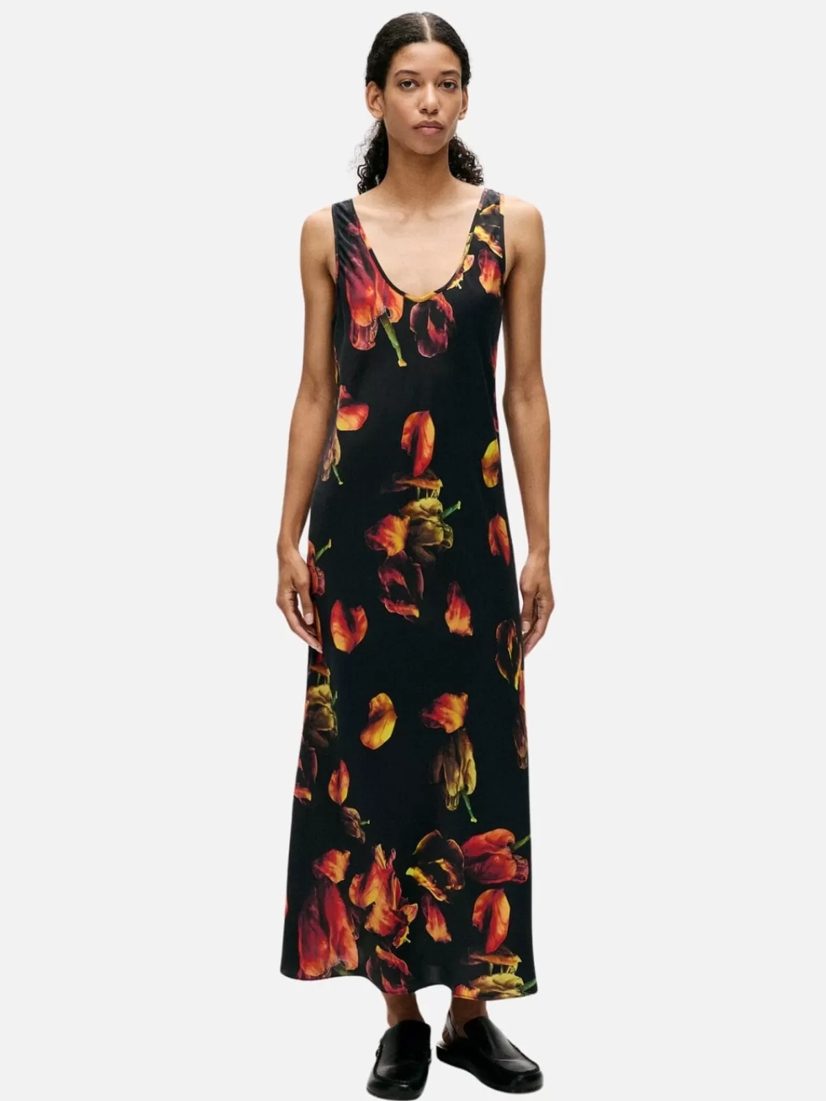 Silk Laundry Dresses & Jumpsuits | Scoop Neck Dress - Tulipa Black