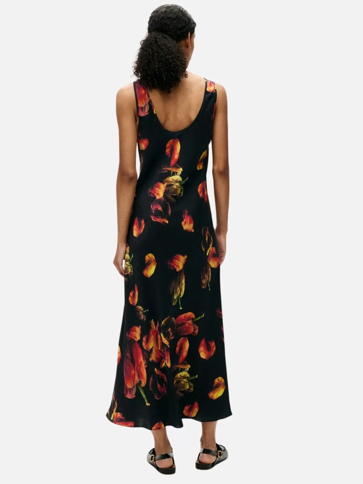 Silk Laundry Dresses & Jumpsuits | Scoop Neck Dress - Tulipa Black