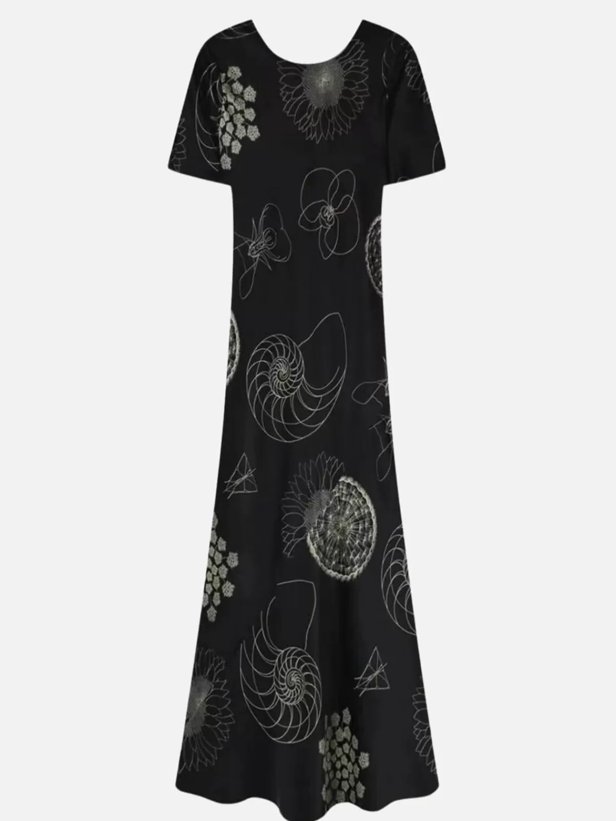 Silk Laundry Dresses & Jumpsuits | Short Sleeve Bias Dress Fibonacci - Black