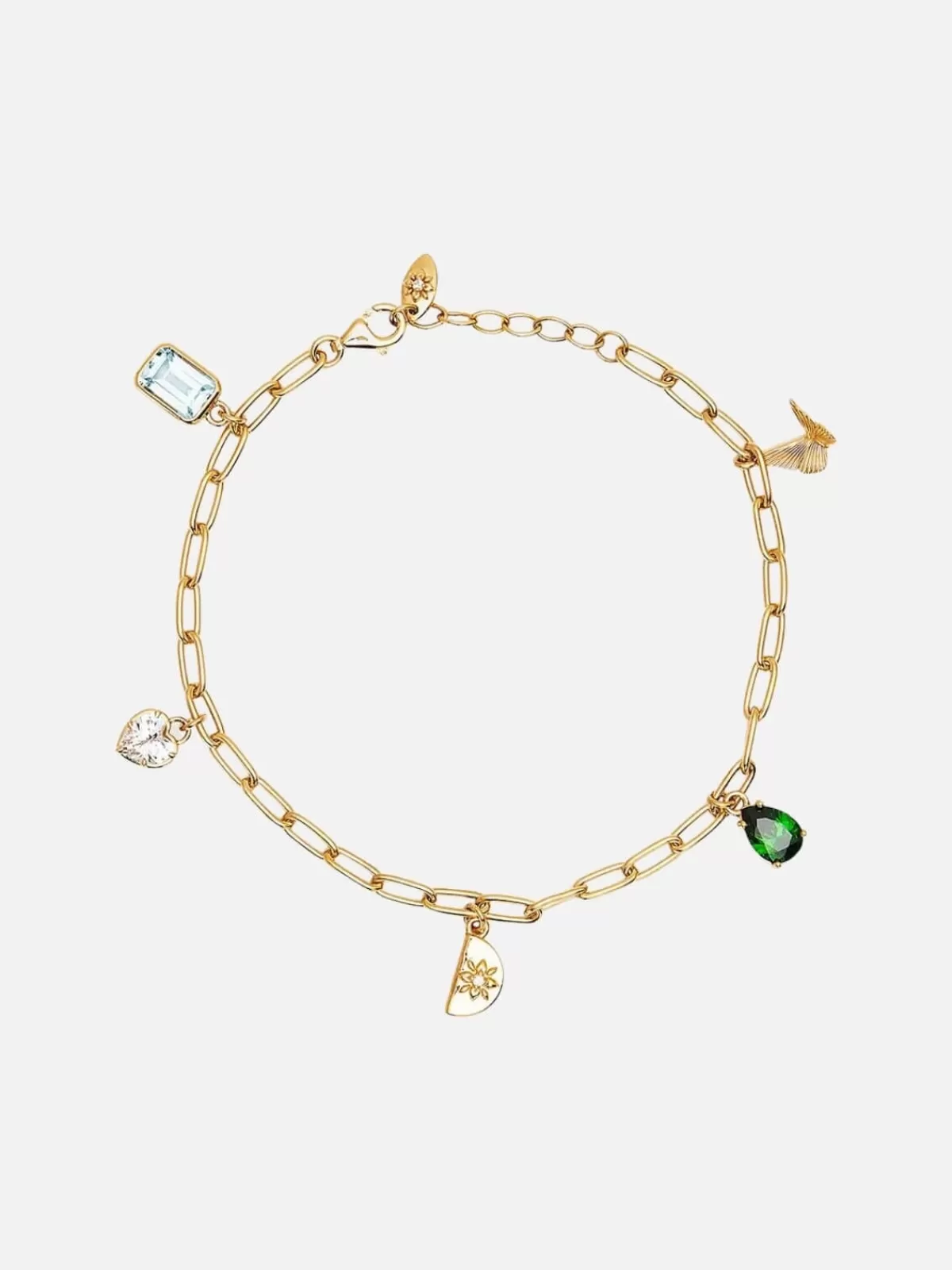 By Charlotte Bracelets & Bangles | Jewellery | Wanderlust Charm Bracelet - 18k Gold