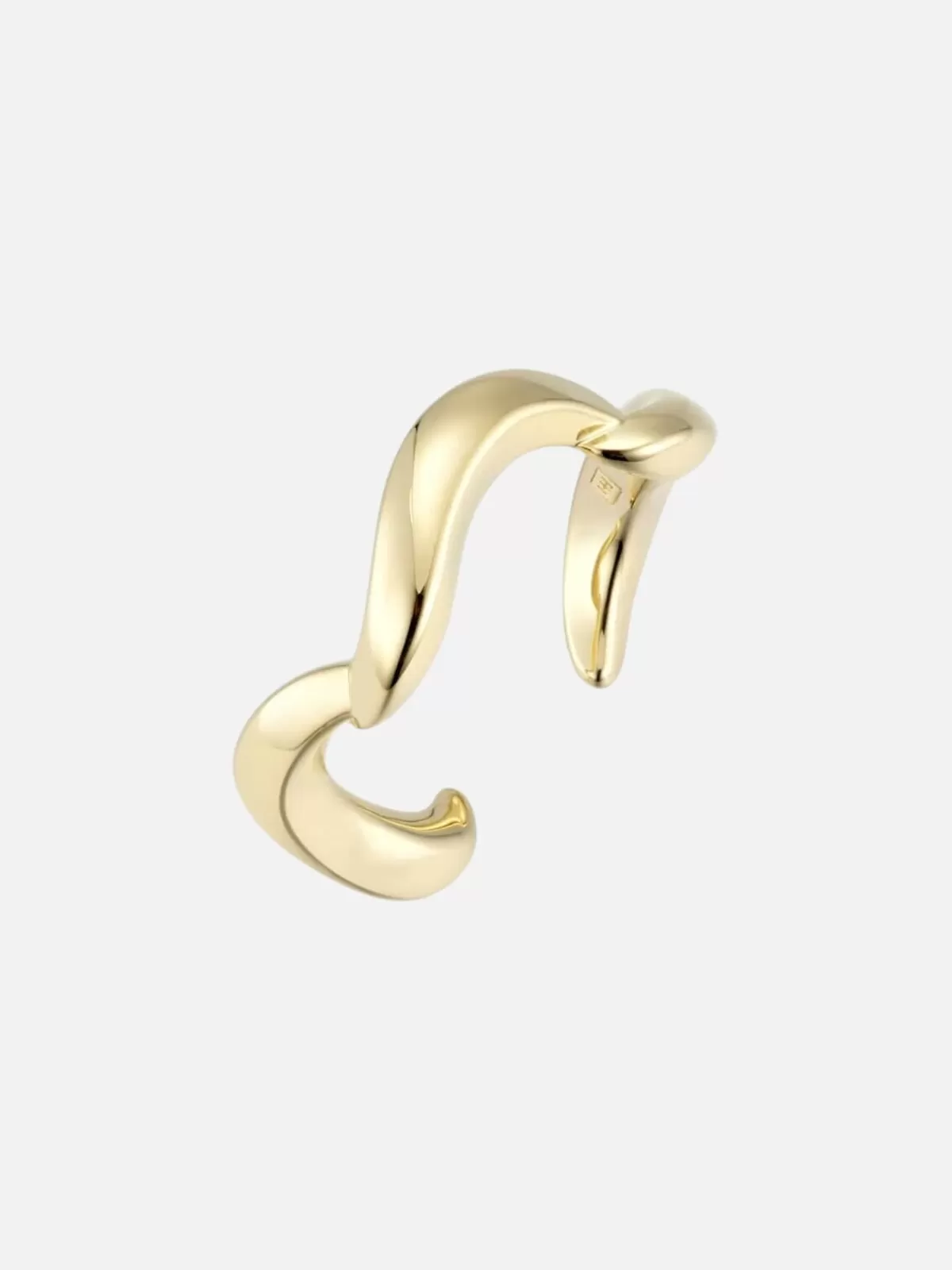 F+H Jewellery Rings | Jewellery | Wave Ring: Brass + 18K Gold