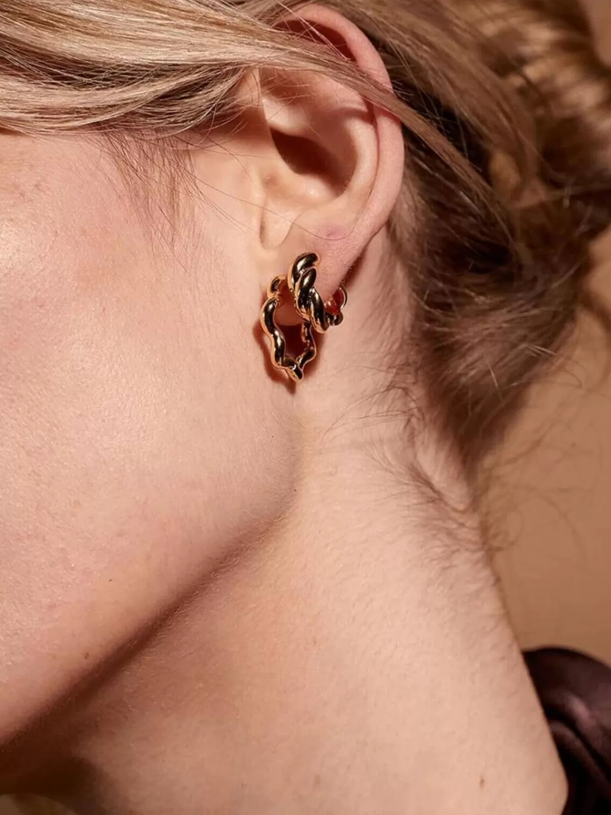 Jolie & Deen Earrings | Jewellery | Wilhemina Sleeper - Gold