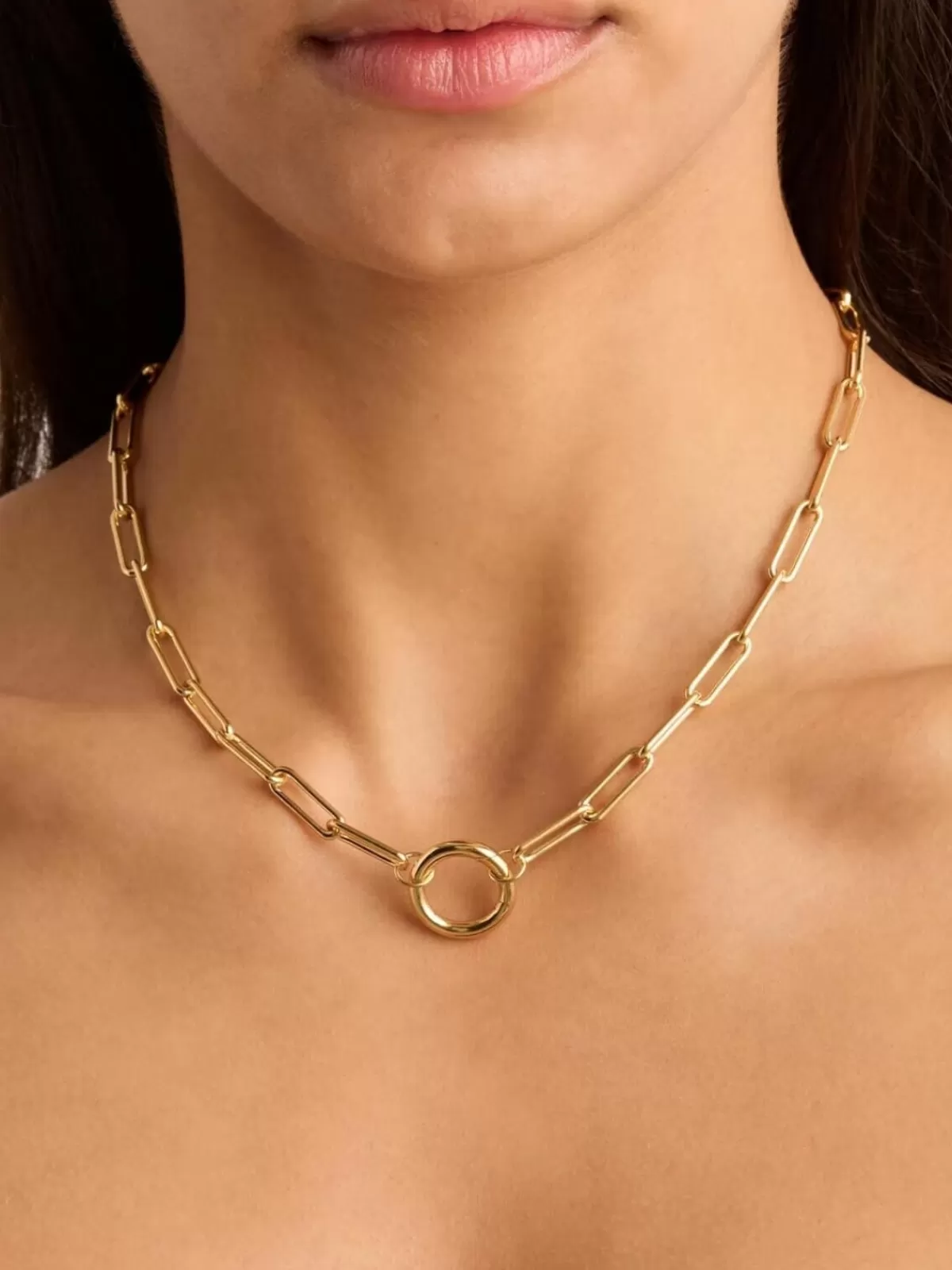 By Charlotte Necklaces | Jewellery | 18" With Love Annex Link Necklace - 18k Gold